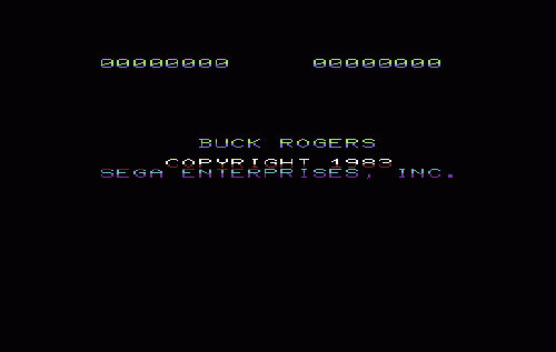 Buck Rogers title screen for Vic-20